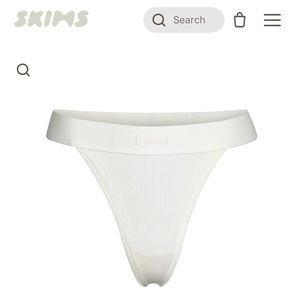 COTTON RIB THONG